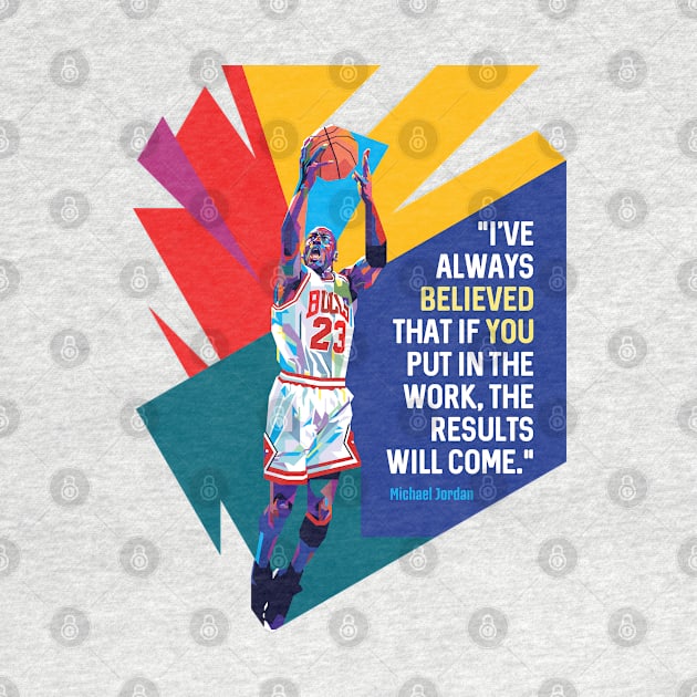 Michael Jordan White Jersey Quote by Laksana Ardie Store